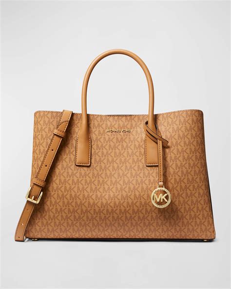 large michael kors mk satchel bag|michael kors large satchel handbag.